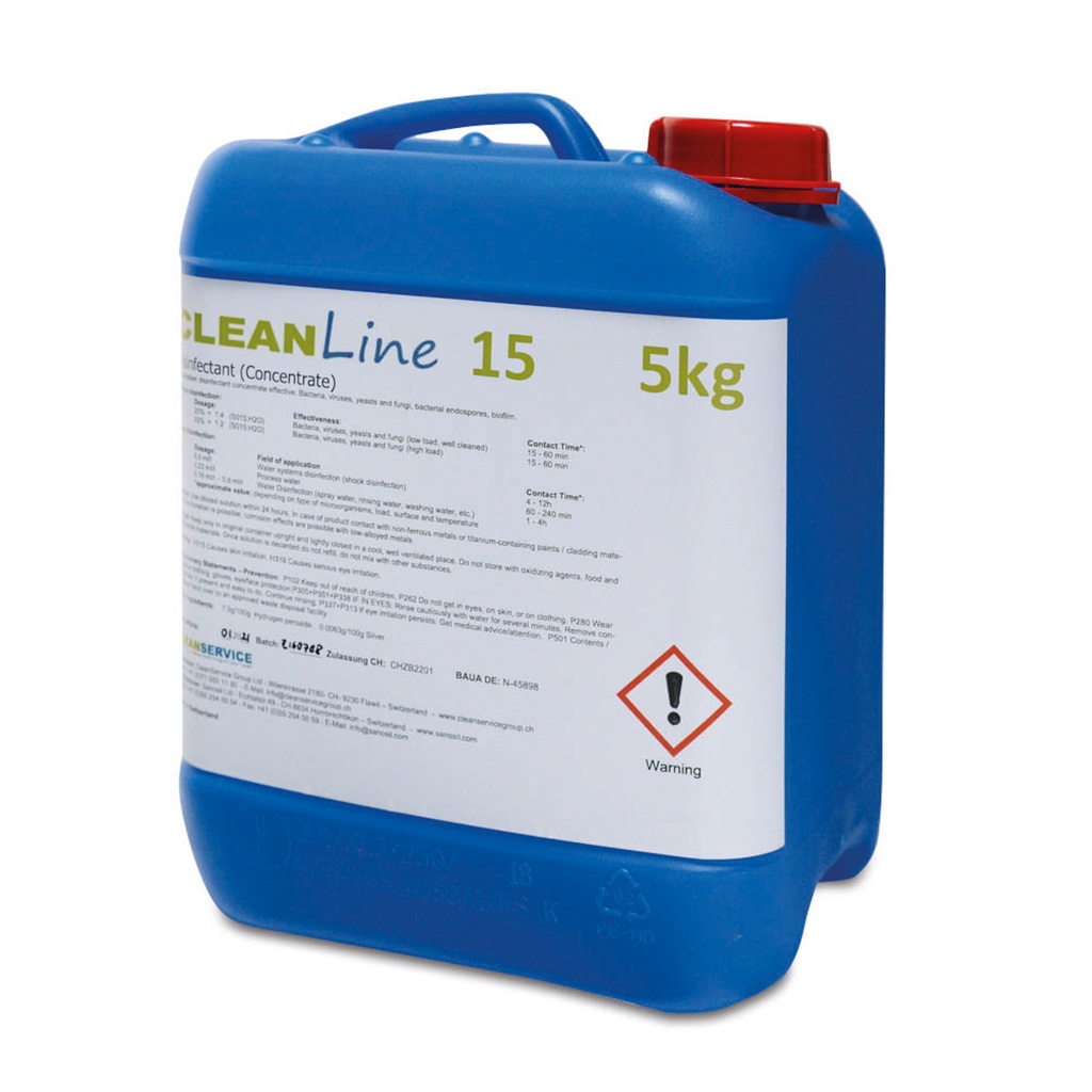 Cleanline 15 srodek dezynfekujacy 5lKanister