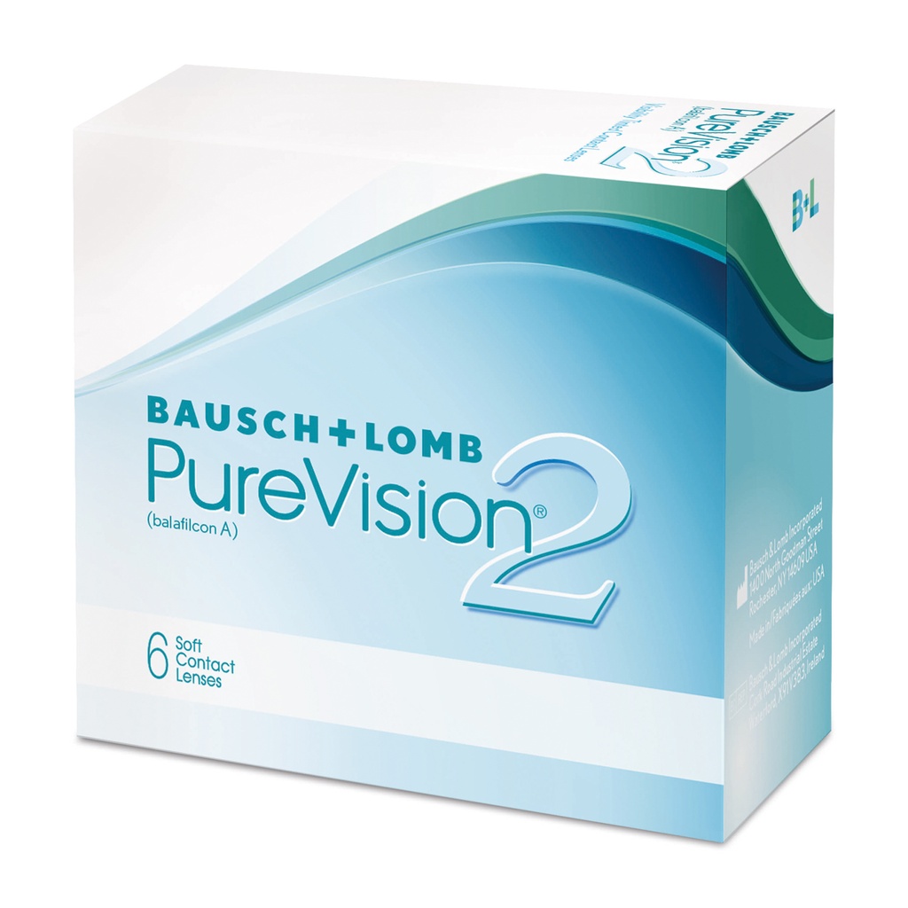 Soczewki kontaktowe zelowe(6 szt).Bausch & Lomb PureVision® 2