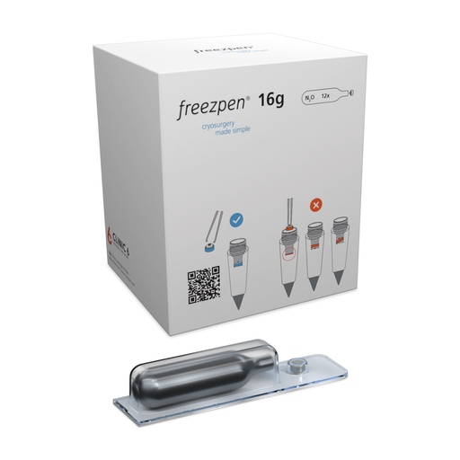 [173405] Freezpen 16g N2O cartridges, 12 pieces