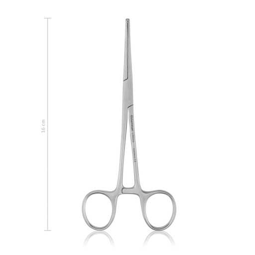 [974016] Kleszcze hemostatyczne Kocher-Ochsner,16 cm, proste, 1 x 2 zeby