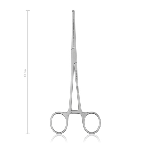 [974018] Kleszcze hemostatyczne Kocher-Ochsner,18 cm, proste, 1 x 2 zeby